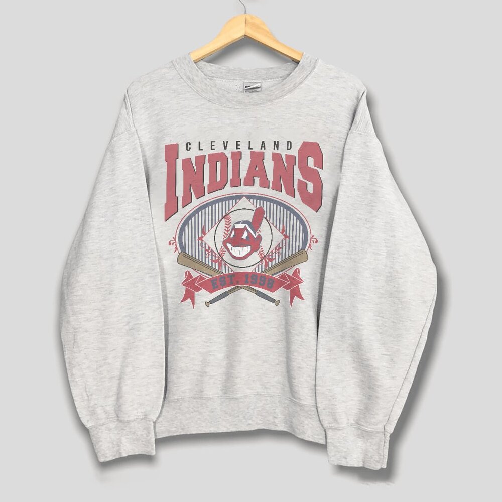 1998 Vintage Cleveland Baseball Style Sweatshirt, Cleveland Indians Shirt Tee